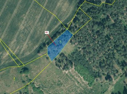 Prodej pozemku, les, 1 403 m²