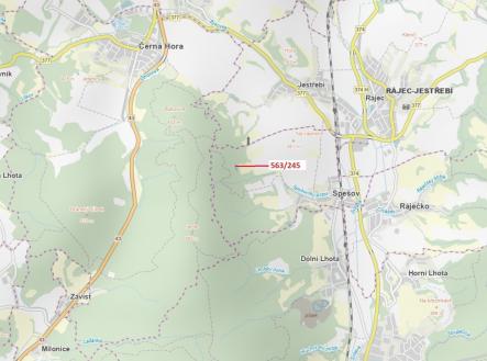 Prodej pozemku, les, 1 009 m²