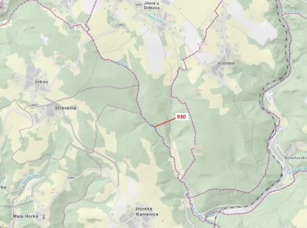 Prodej pozemku, les, 967 m²