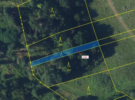 Prodej pozemku, les, 316 m²