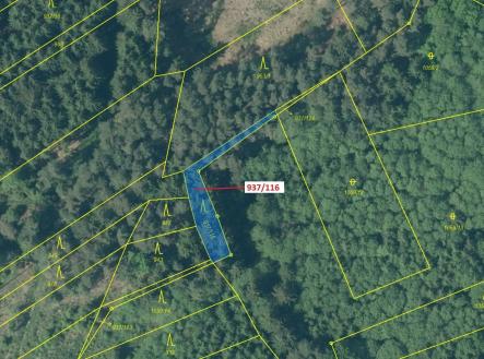 Prodej pozemku, les, 295 m²