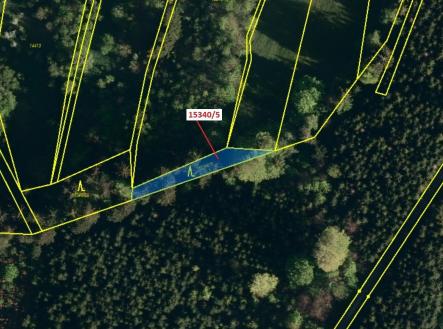 Prodej pozemku, les, 312 m²