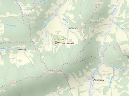 Prodej pozemku, les, 173 m²