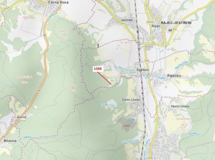 Prodej pozemku, les, 400 m²