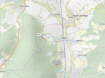 Prodej pozemku, les, 297 m²