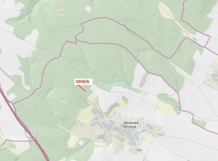 Prodej pozemku, les, 77 m²