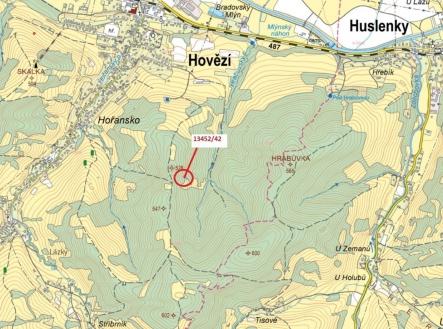 Prodej pozemku, les, 335 m²