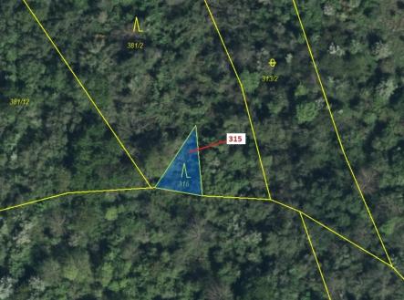 Prodej pozemku, les, 129 m²