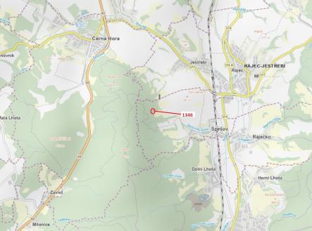 Prodej pozemku, les, 135 m²