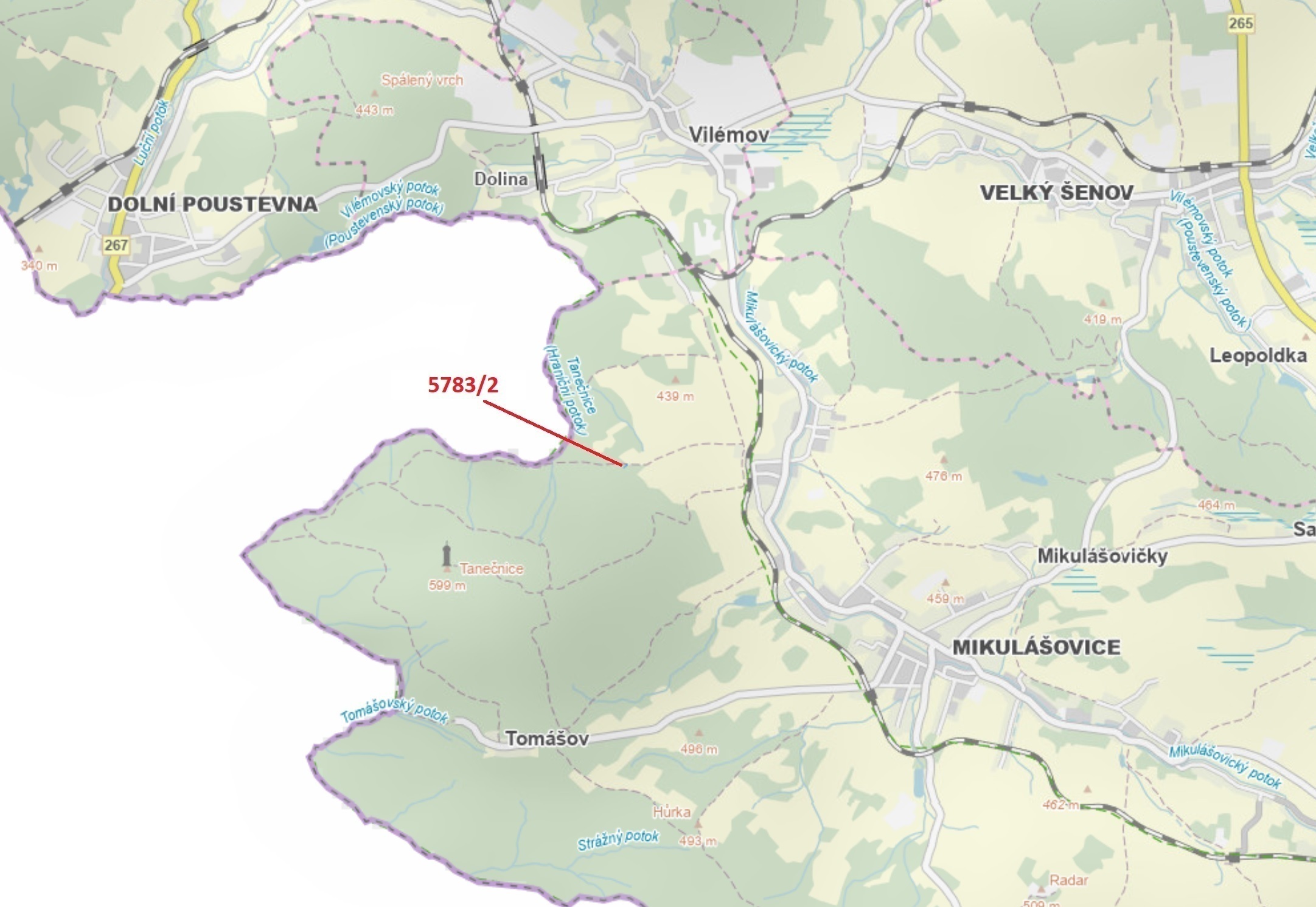 Ostatní plocha o výměře 77 m2, podíl 1/1, katastrální území Mikulášovice, obec Mikulášovice, obec s 