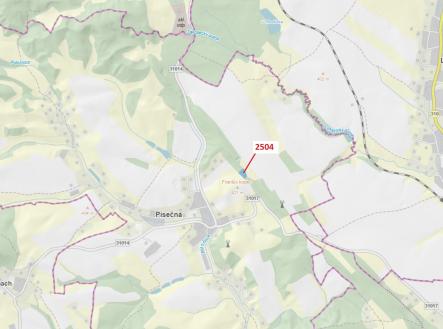 Prodej pozemku, les, 3 497 m²