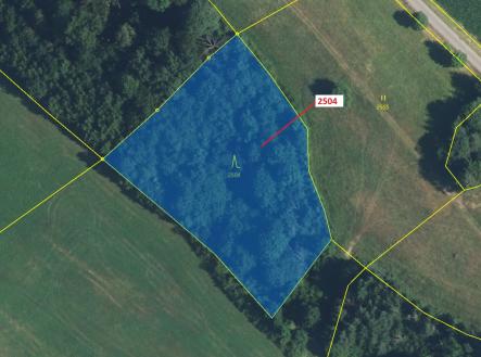 Prodej pozemku, les, 3 497 m²