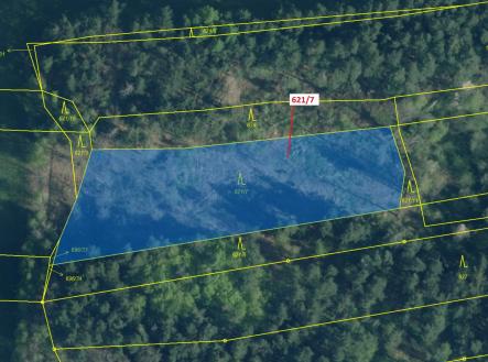 Prodej pozemku, les, 3 603 m²