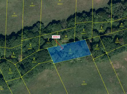 Prodej pozemku, les, 1 130 m²