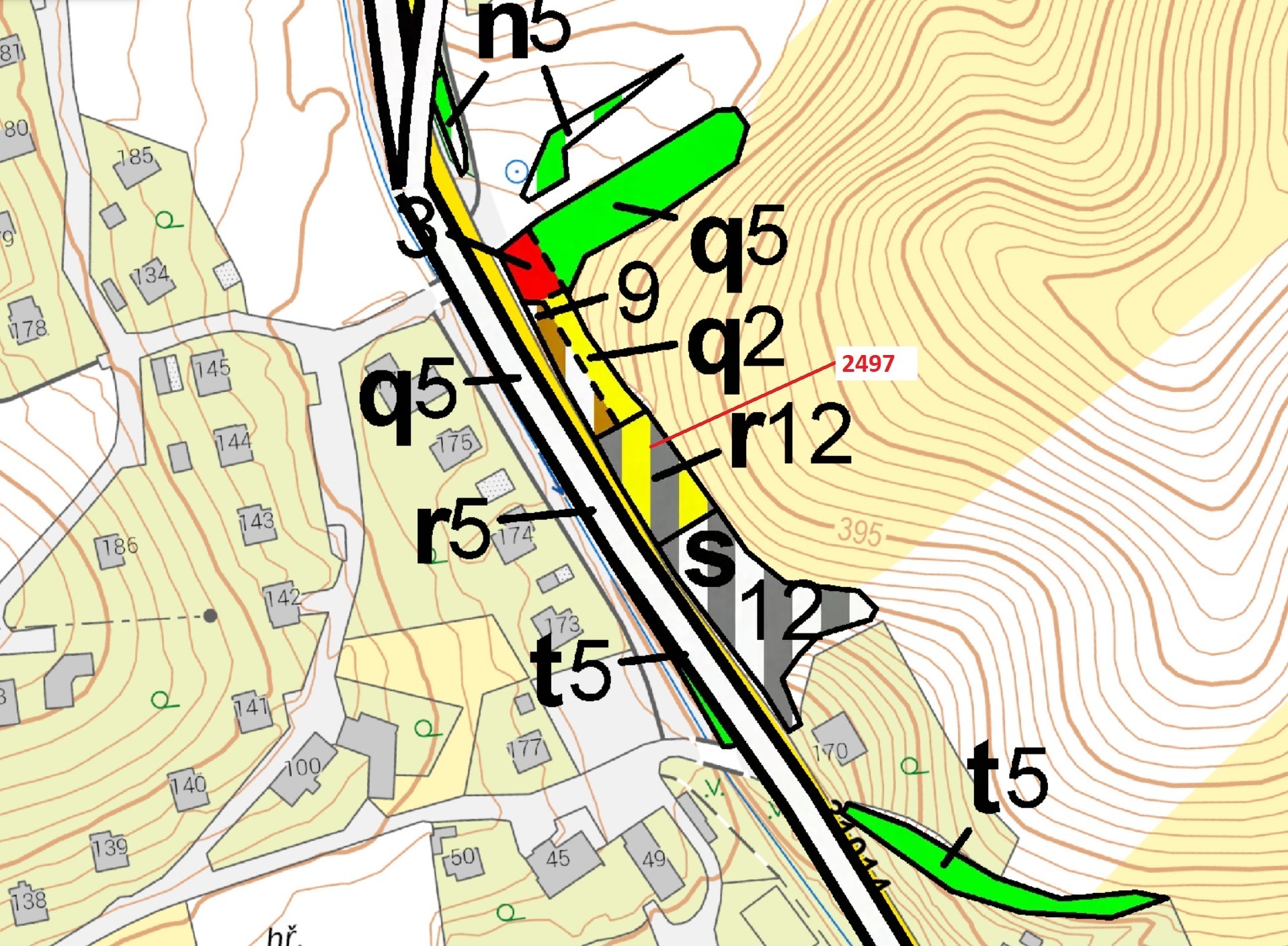 Lesní pozemek o výměře 797 m2, podíl 1/1, katastrální území Písečná u Žamberka, obec Písečná, obec s
