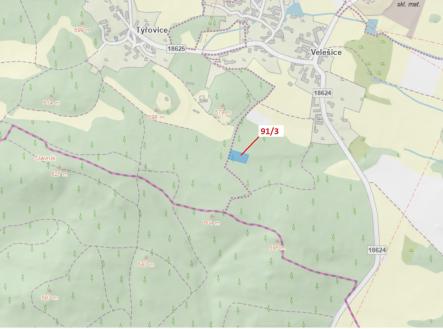 Prodej pozemku, les, 1 958 m²