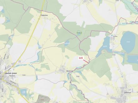 Prodej pozemku, les, 590 m²