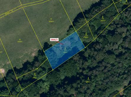 Prodej pozemku, les, 1 321 m²