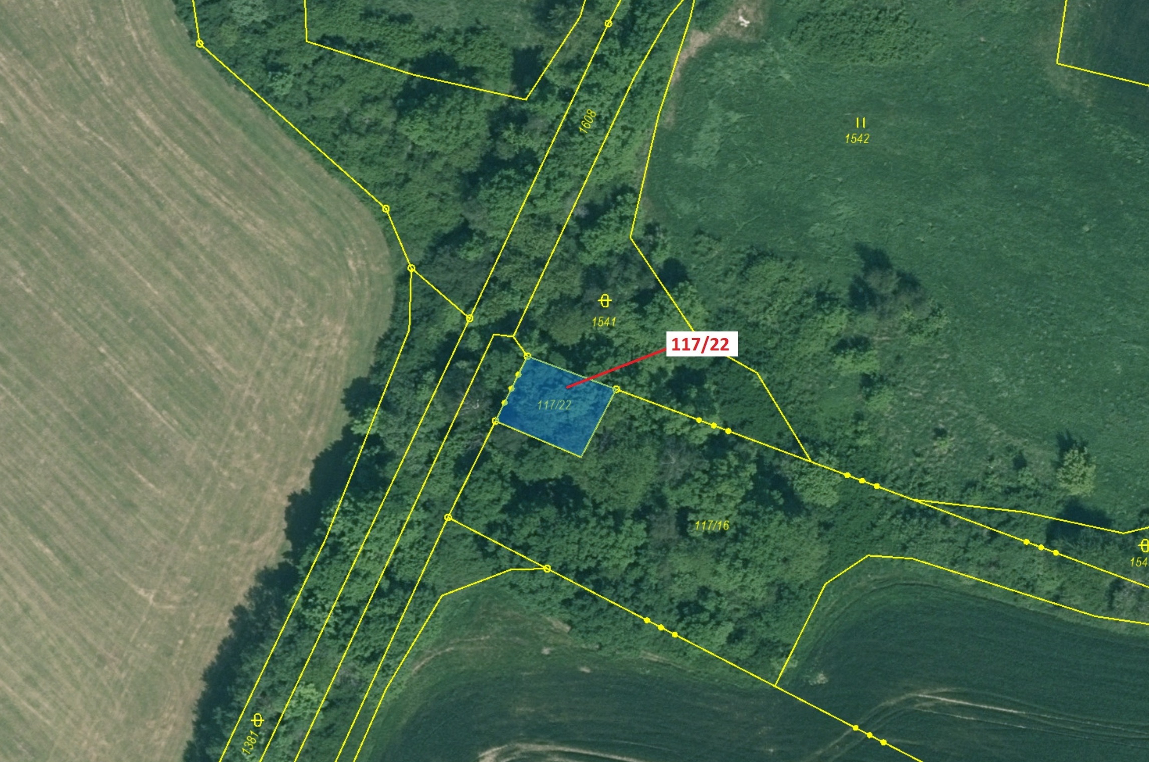 Ostatní plocha o výměře 177 m2, podíl 1/1, katastrální území Chvalovice u Netolic, obec Chvalovice, 