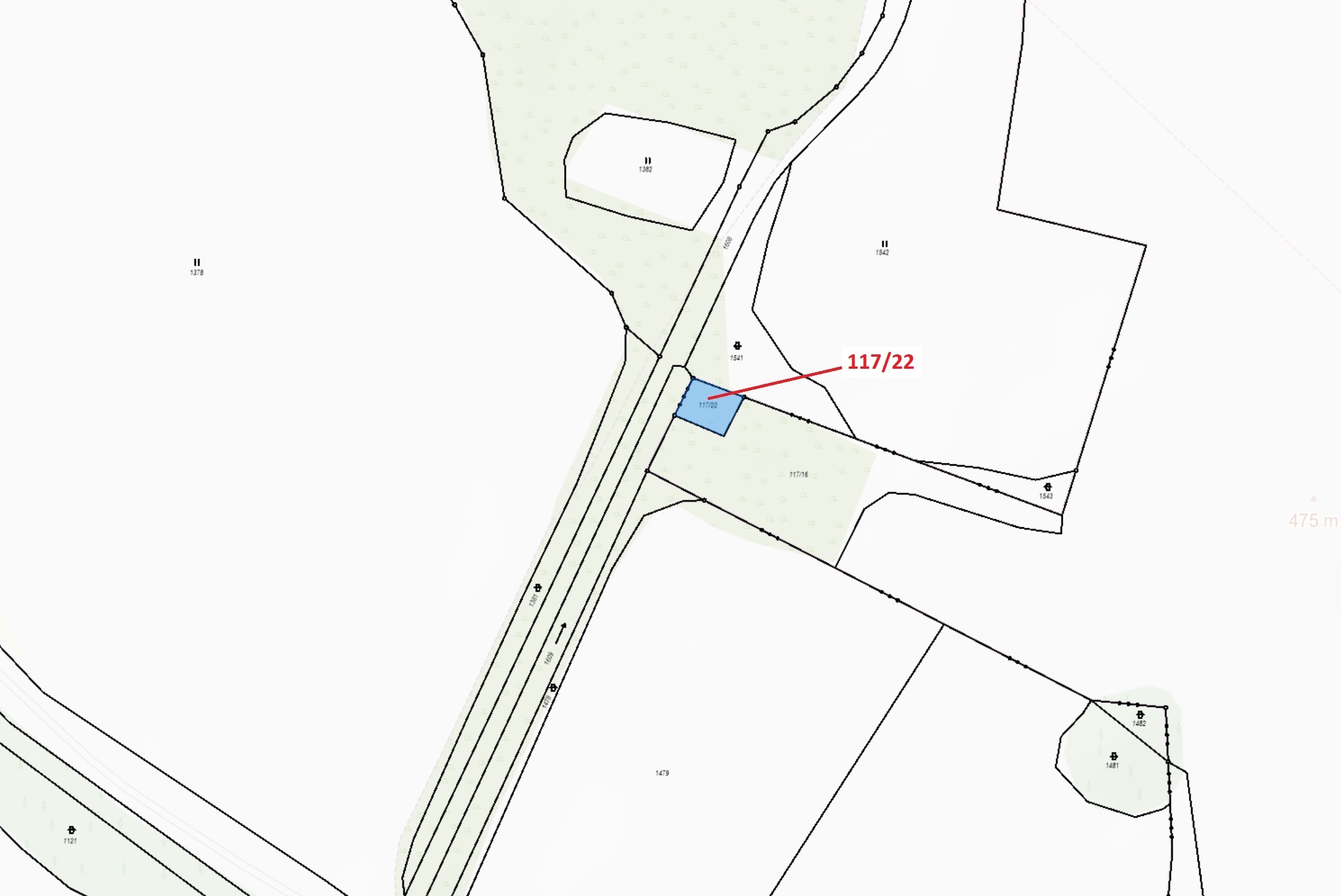 Ostatní plocha o výměře 177 m2, podíl 1/1, katastrální území Chvalovice u Netolic, obec Chvalovice, 