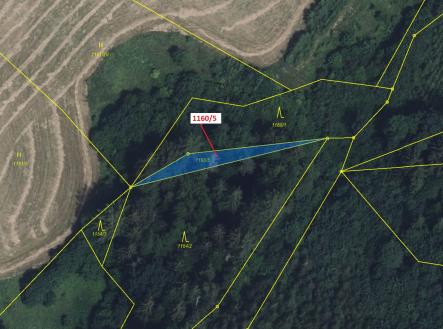 Prodej pozemku, les, 282 m²