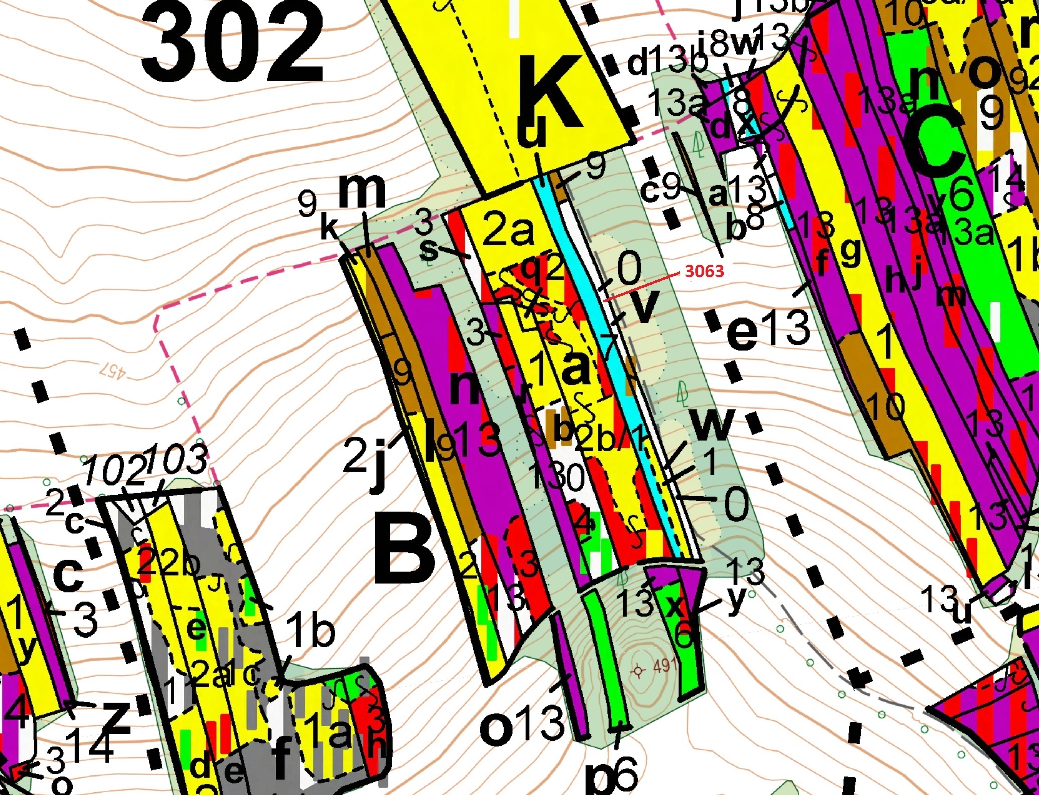 Lesní pozemek o výměře 703 m2, podíl 1/1, katastrální území Koloveč, obec Koloveč, obec s rozšířenou