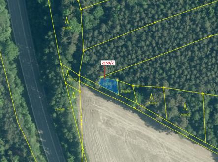 Prodej pozemku, les, 90 m²