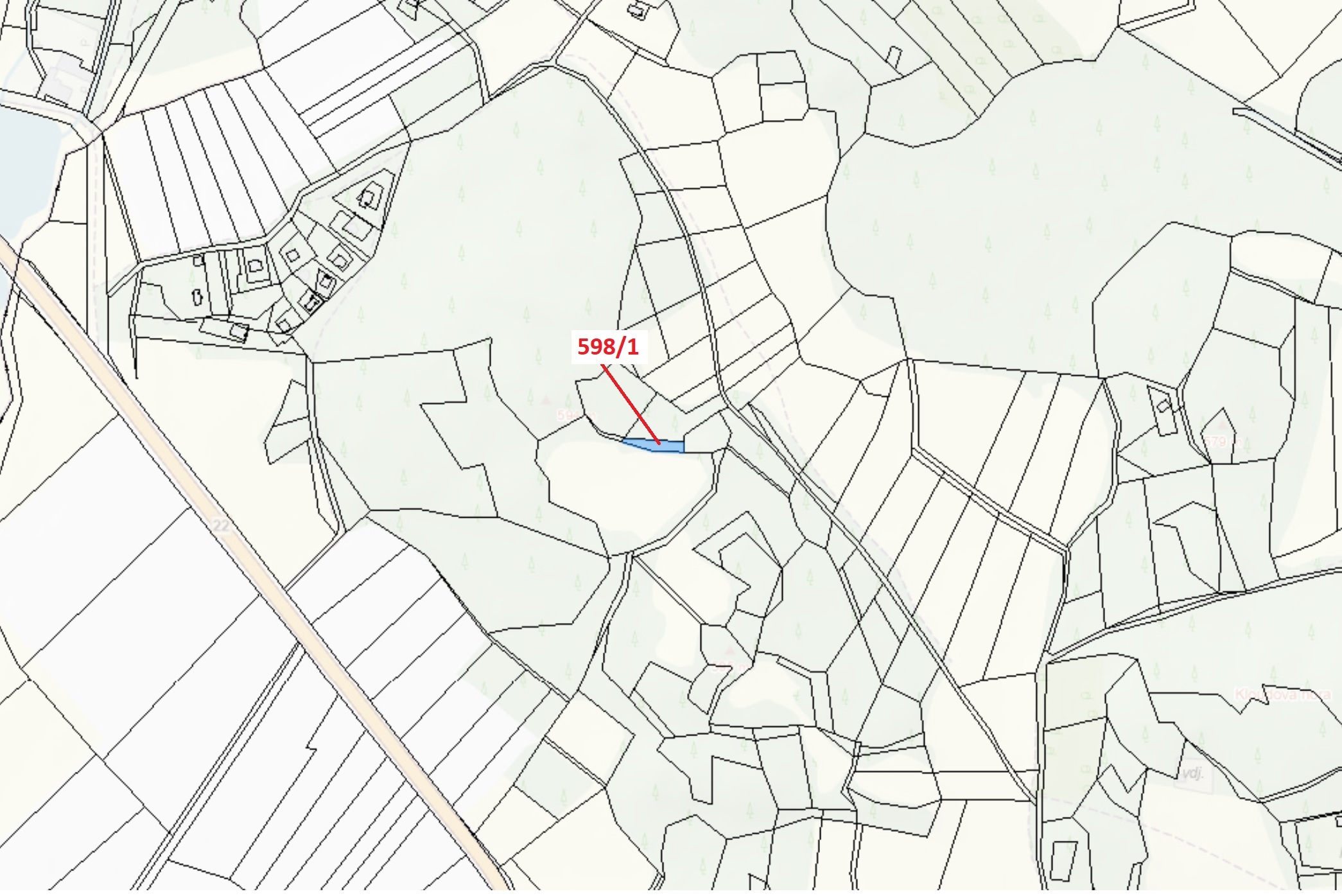 Trvalý travní porost o výměře 272 m2, podíl 1/1, katastrální území Zavlekov, obec Zavlekov, obec s r