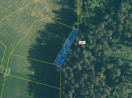 Prodej pozemku, les, 332 m²