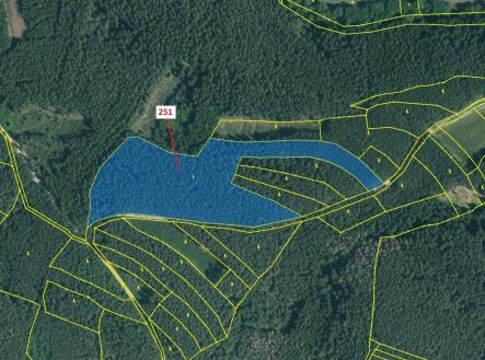 Prodej pozemku, les, 25 680 m²