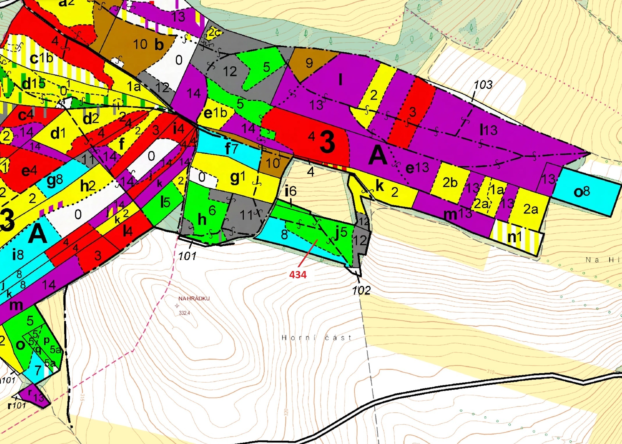 Lesní pozemek o výměře 15 378 m2, podíl 1/1, katastrální území Olešnice u Rychnova nad Kněžnou, obec