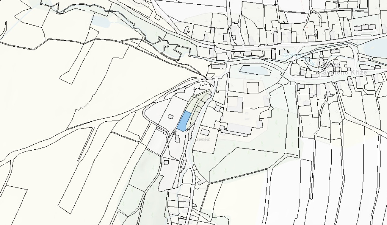 Pozemky o výměře 1066 m2, kat. území Újezd Svatého Kříže