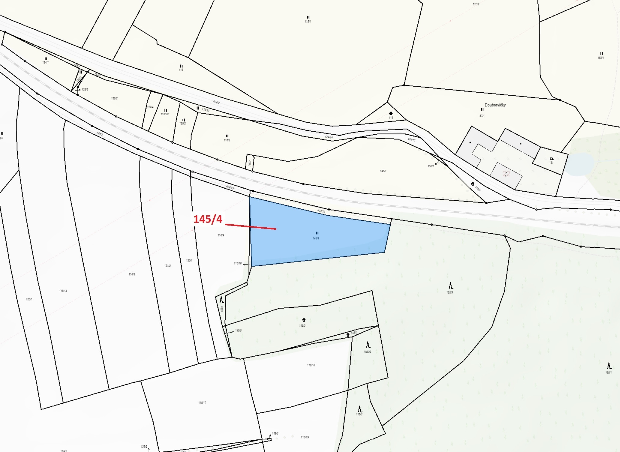 Trvalý travní porost o výměře 2865 m2, podíl 1/1, katastrální území Horní Nerestce, obec Nerestce, o
