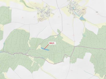 Prodej pozemku, les, 7 607 m²