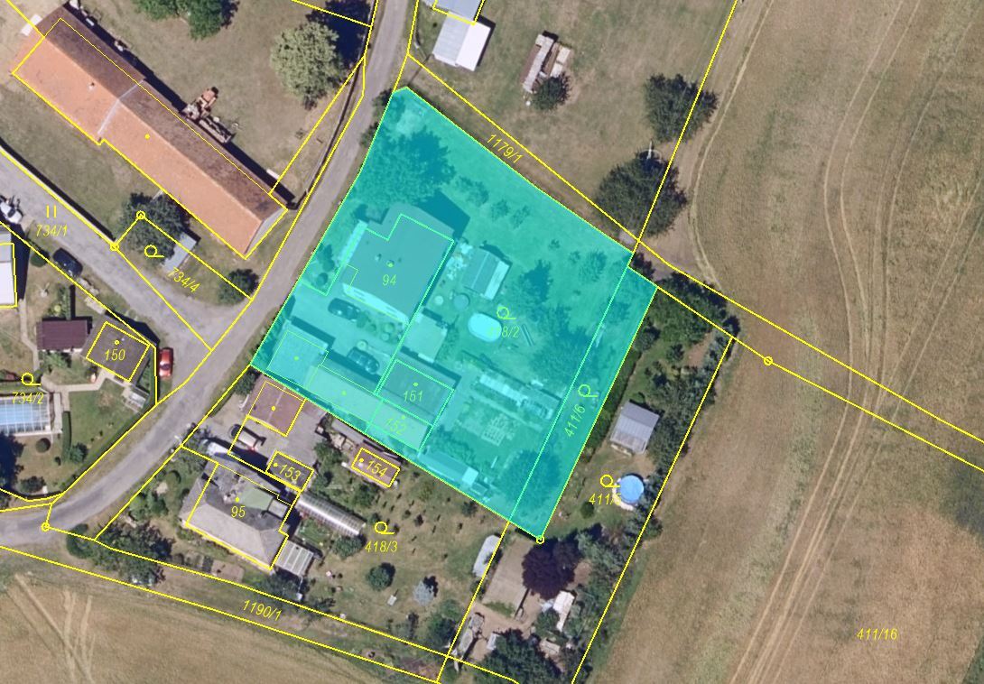 1/4 podíl na R.D. č.p. 43 a pozemcích, LV 190 v kat. úz. Podlíšťany, obec Nasavrky, okres Chrudim