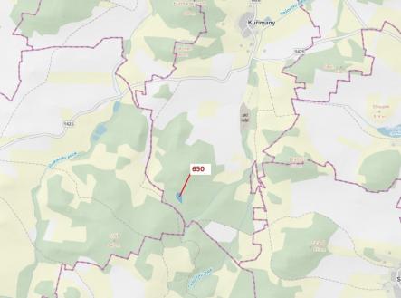 Prodej pozemku, les, 3 688 m²