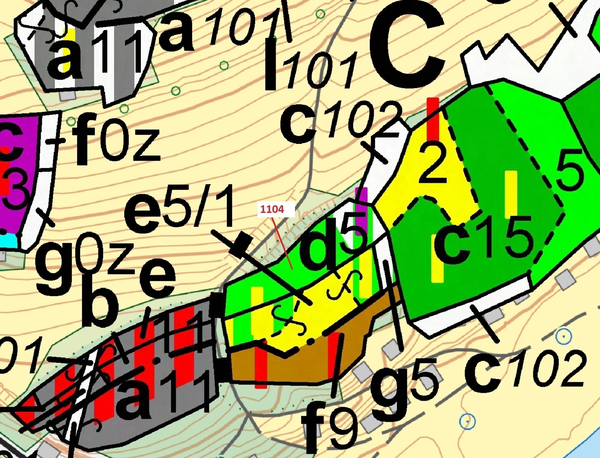 Lesní pozemek o výměře 1489 m2, podíl 1/1, katastrální území Horní Hradiště, obec Plasy, obec s rozš