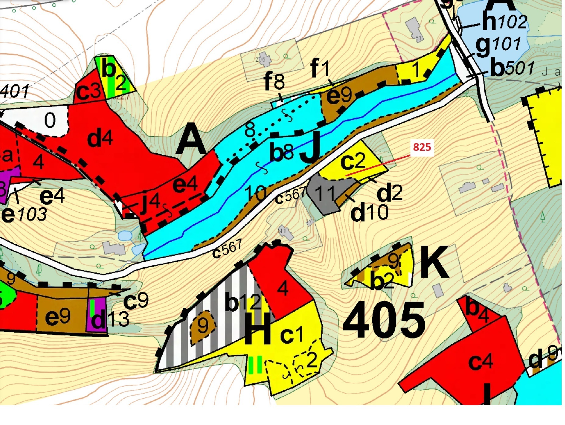 Lesní pozemek o výměře 4071 m2, podíl 1/1, katastrální území Ohnišov, obec Ohnišov, obec s rozšířeno