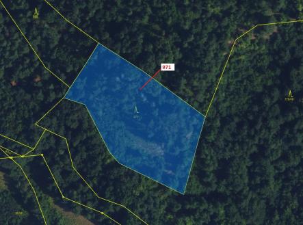 Prodej pozemku, les, 4 308 m²