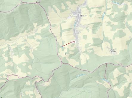 Prodej pozemku, les, 1 413 m²