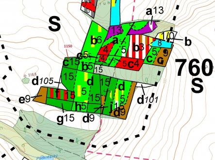 Prodej pozemku, les, 1 116 m²