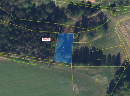 Prodej pozemku, les, 978 m²
