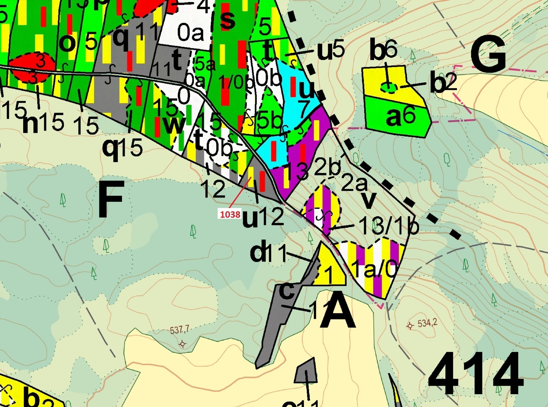 Lesní pozemek o výměře 1 028 m2, podíl 1/1, katastrální území Bezděkov u Kasejovic, obec Hradiště, o