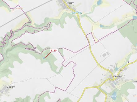 Prodej pozemku, les, 931 m²