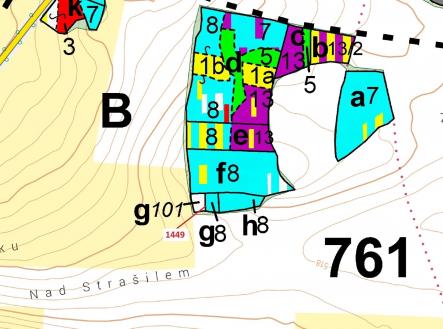 Prodej pozemku, les, 638 m²