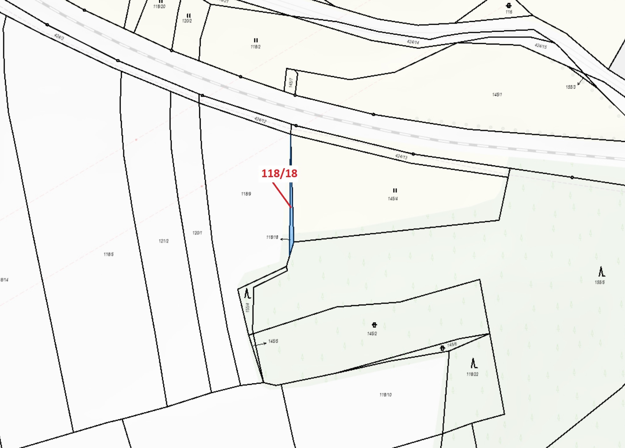 Orná půda o výměře 46 m2, podíl 1/1, katastrální území Horní Nerestce, obec Nerestce, obec s rozšíře