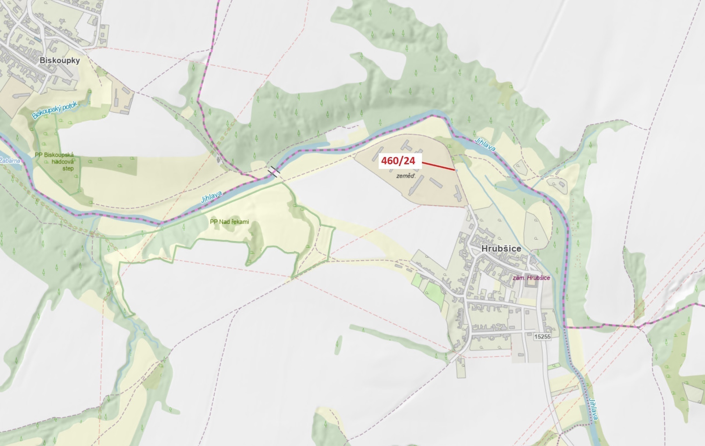 Ostatní plocha o výměře 10 m2, podíl 1/1, katastrální území Hrubšice, obec Ivančice, obec s rozšířen