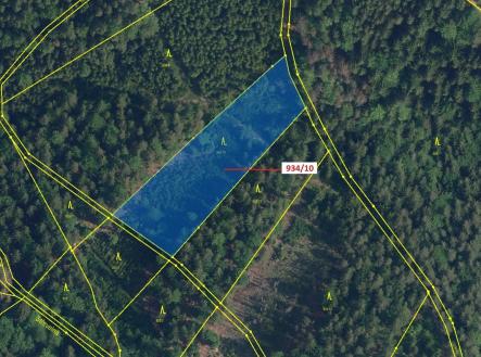 Prodej pozemku, les, 4 305 m²