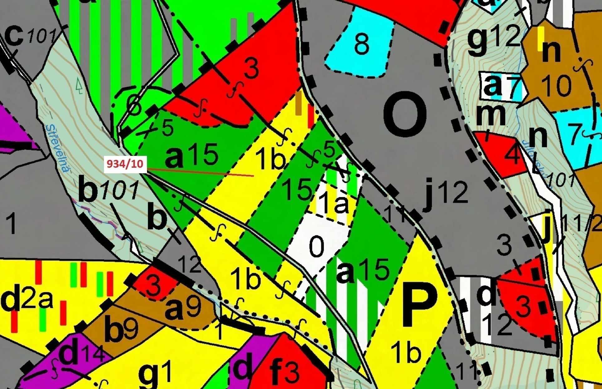 Lesní pozemek o výměře 4 305 m2, podíl 1/1, katastrální území Jílové u Držkova, obec Jílové u Držkov