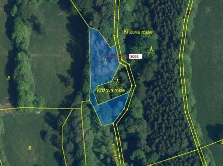 Prodej pozemku, les, 1 964 m²